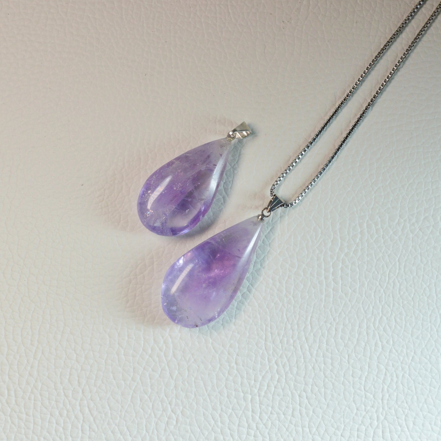 Amethyst Tropfen Anhänger