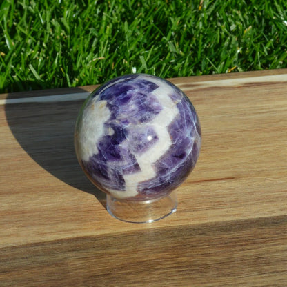 Chevron Amethyst Kugel