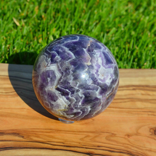 Chevron Amethyst Kugel