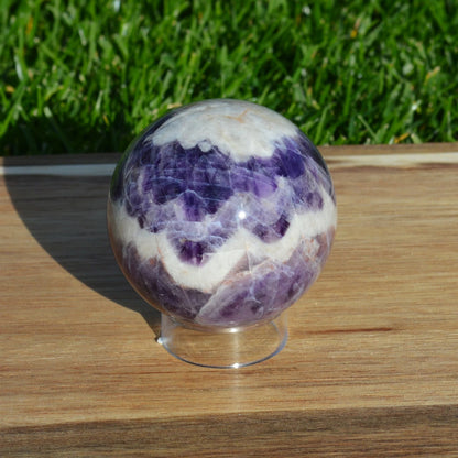 Chevron Amethyst Kugel