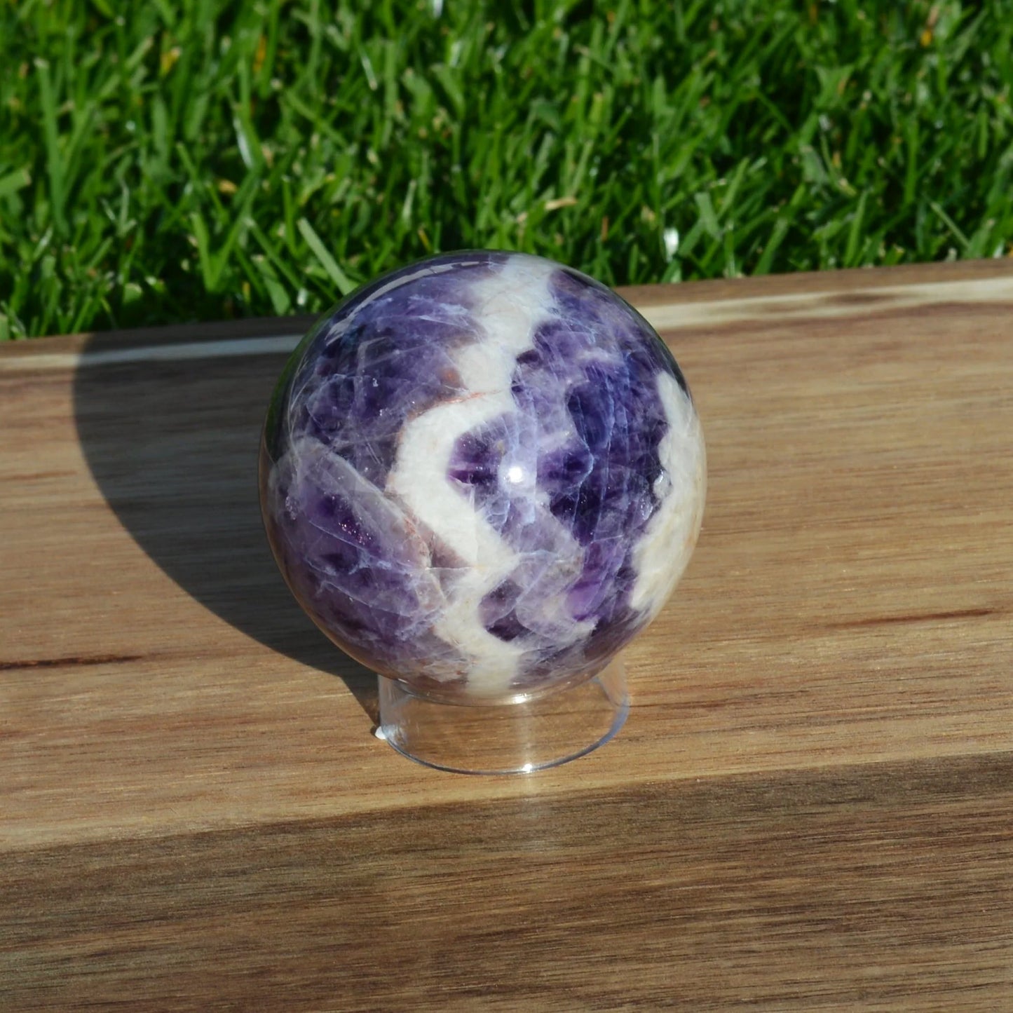 Chevron Amethyst Kugel