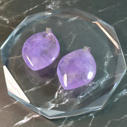 Großer Blatt Anhänger, wähle deinen Kristall