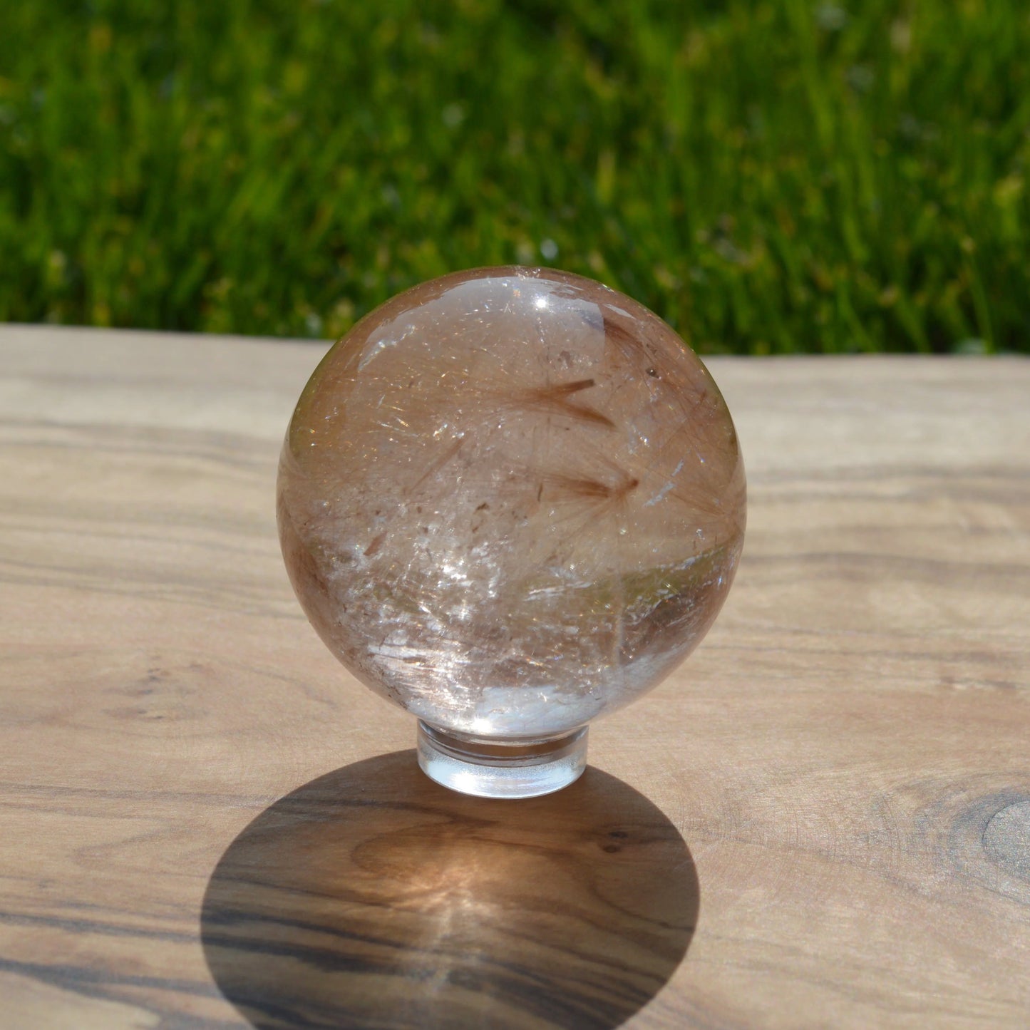 Kupfer Rutilquarz Kugel