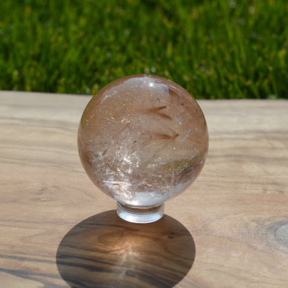 Kupfer Rutilquarz Kugel