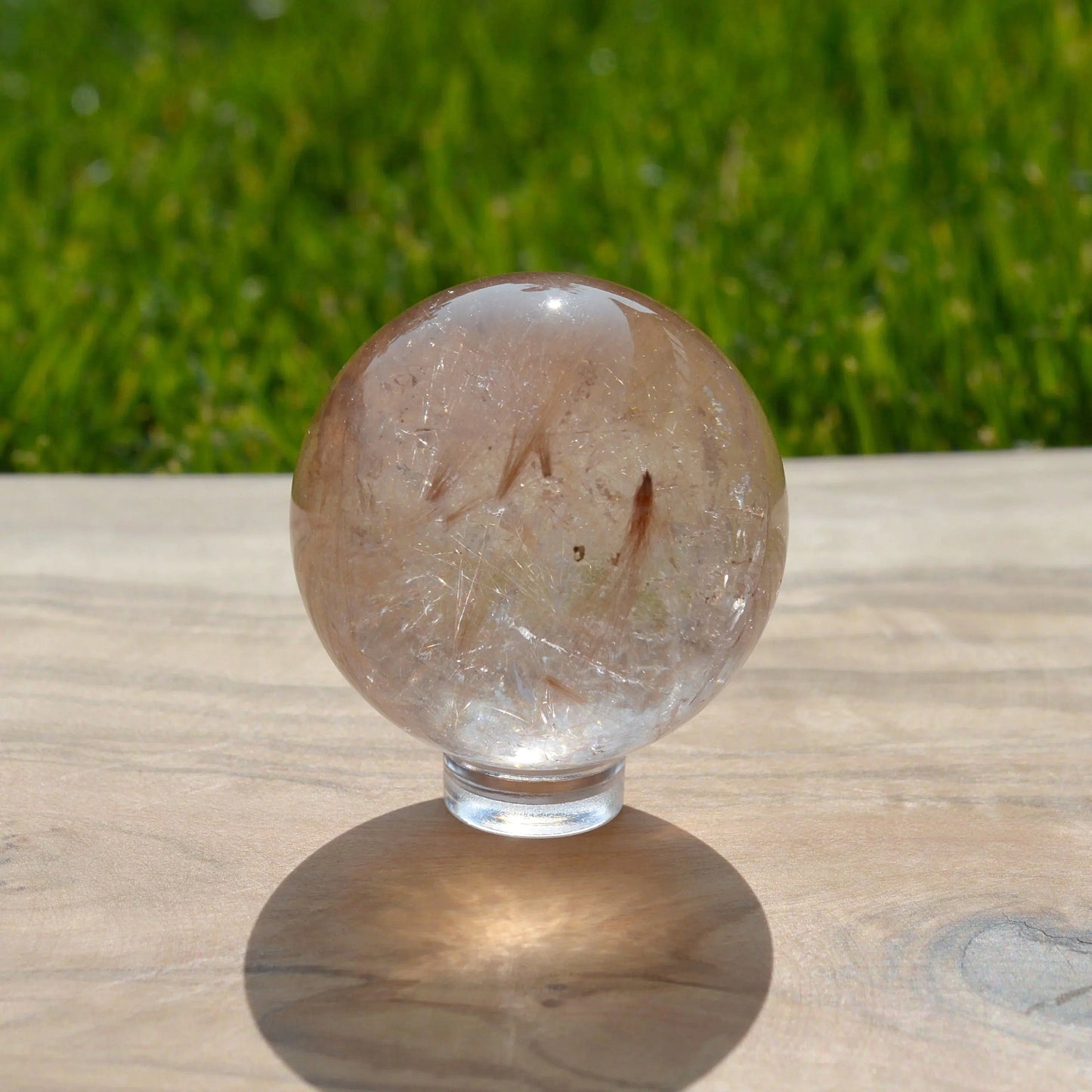 Kupfer Rutilquarz Kugel