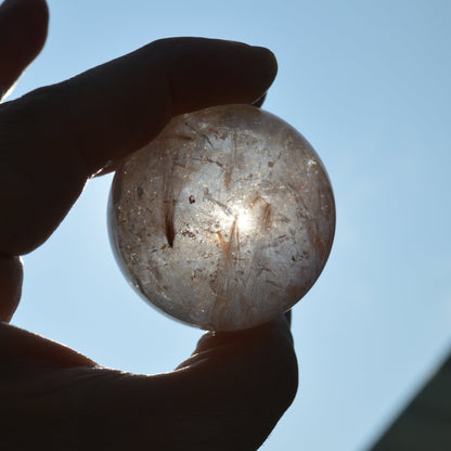 Kupfer Rutilquarz Kugel