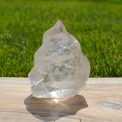 Regenbogen Bergkristall Flamme