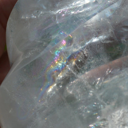 Regenbogen Bergkristall Flamme