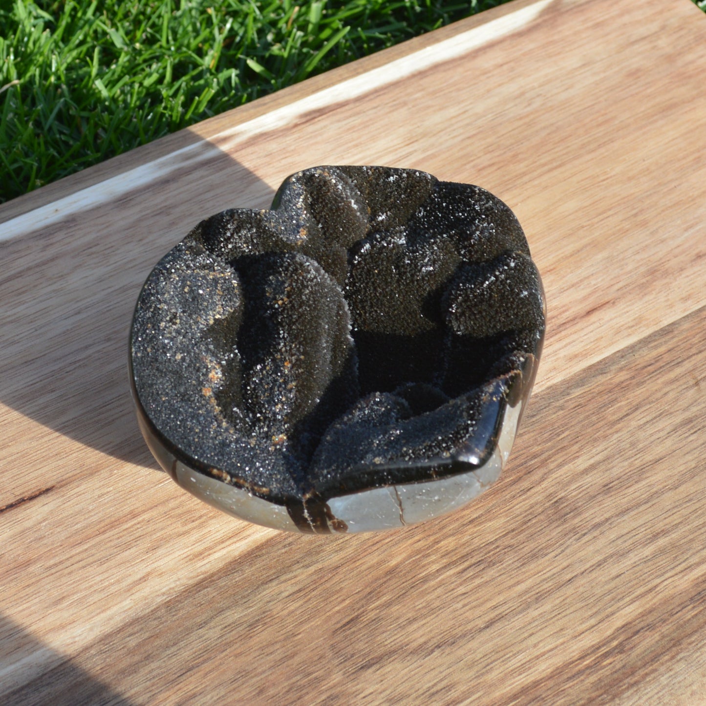 Septarie Herz mit Druse