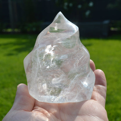 Regenbogen Bergkristall Flamme