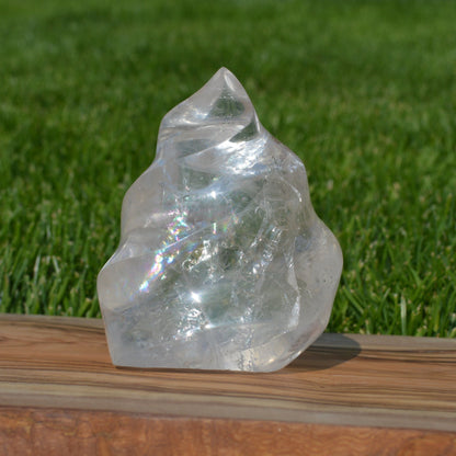 Regenbogen Bergkristall Flamme