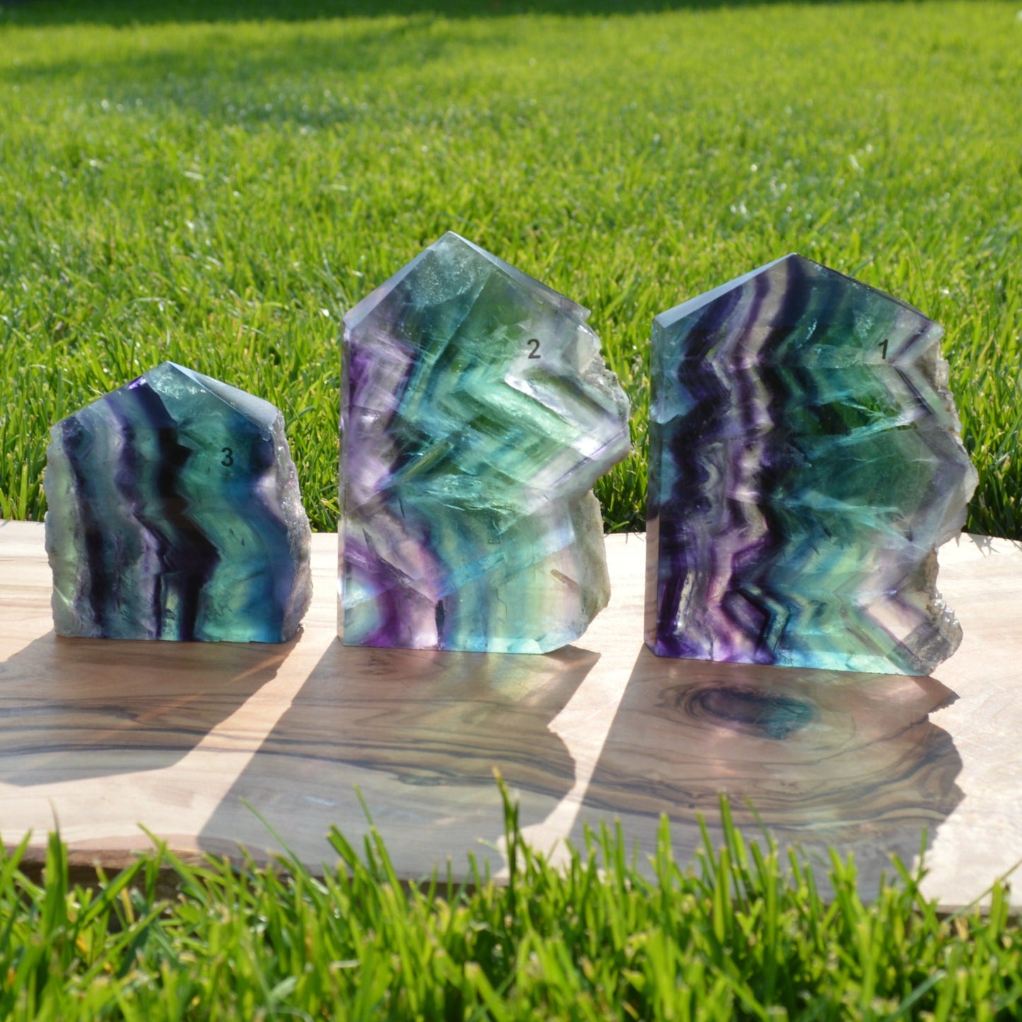 Regenbogenfluorit Turm - wähle deinen Favoriten