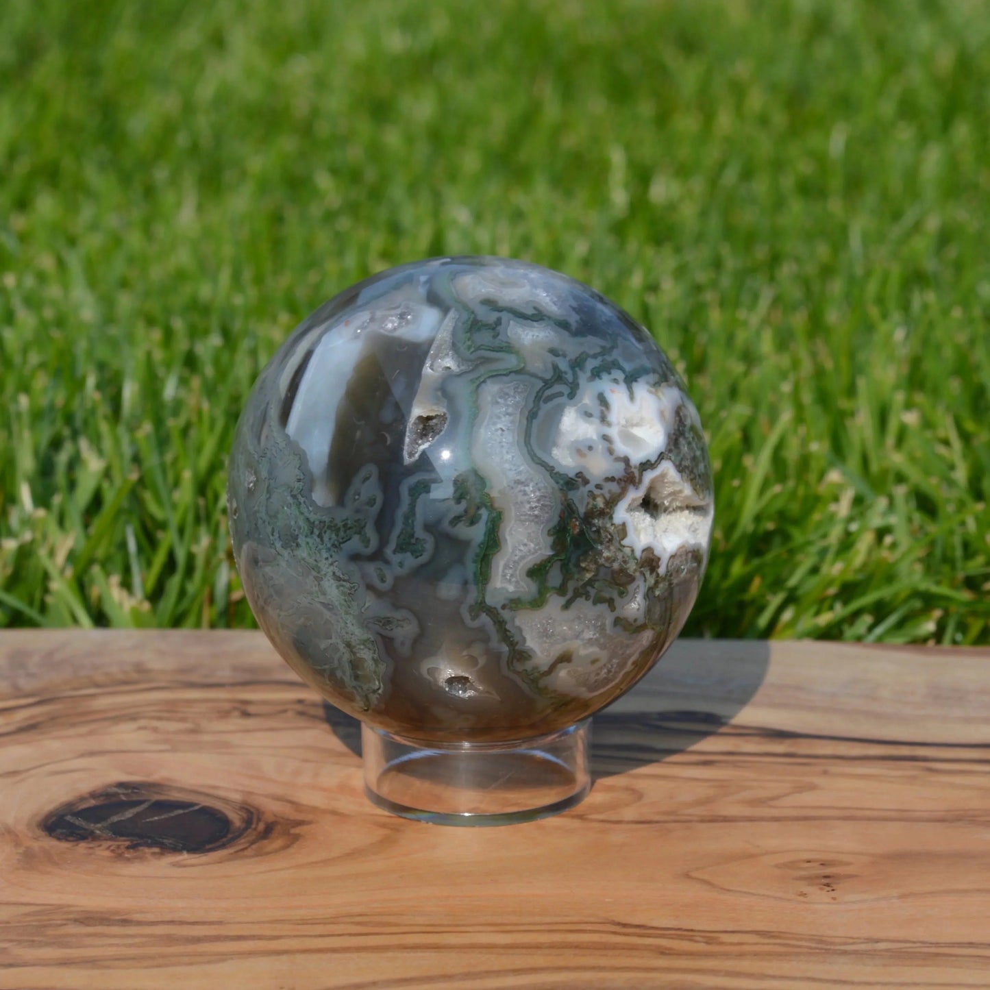 Moosachat Kugel, verschiedene Größen