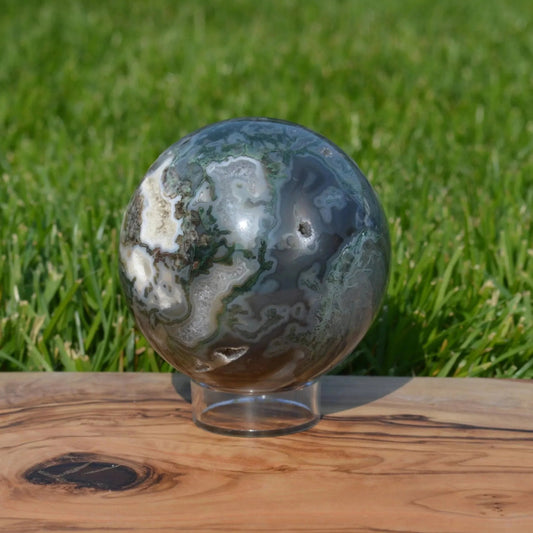 Moosachat Kugel, verschiedene Größen