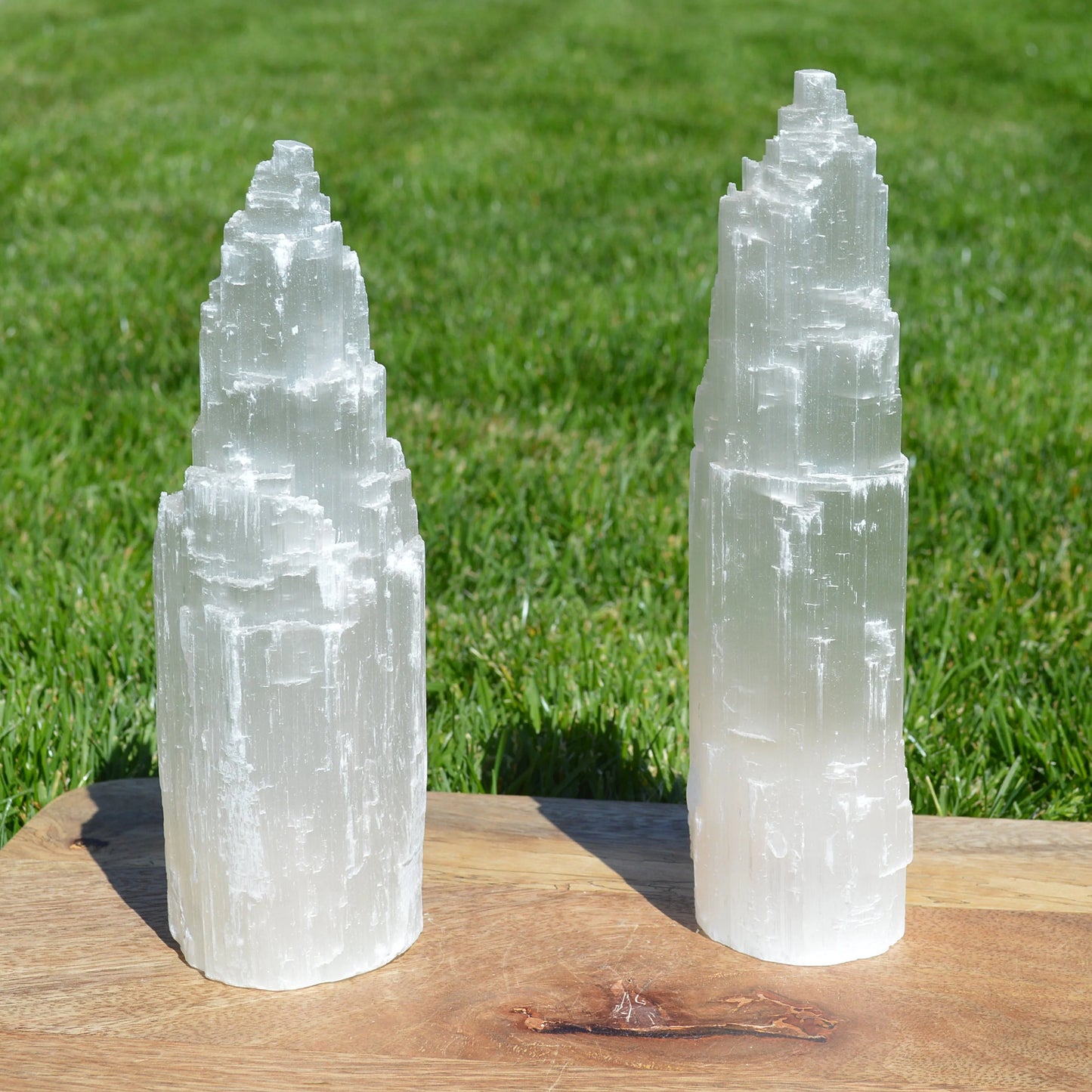 Selenit Turm, verschiedene Größen