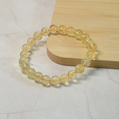 Natur Citrin Armband - 8mm