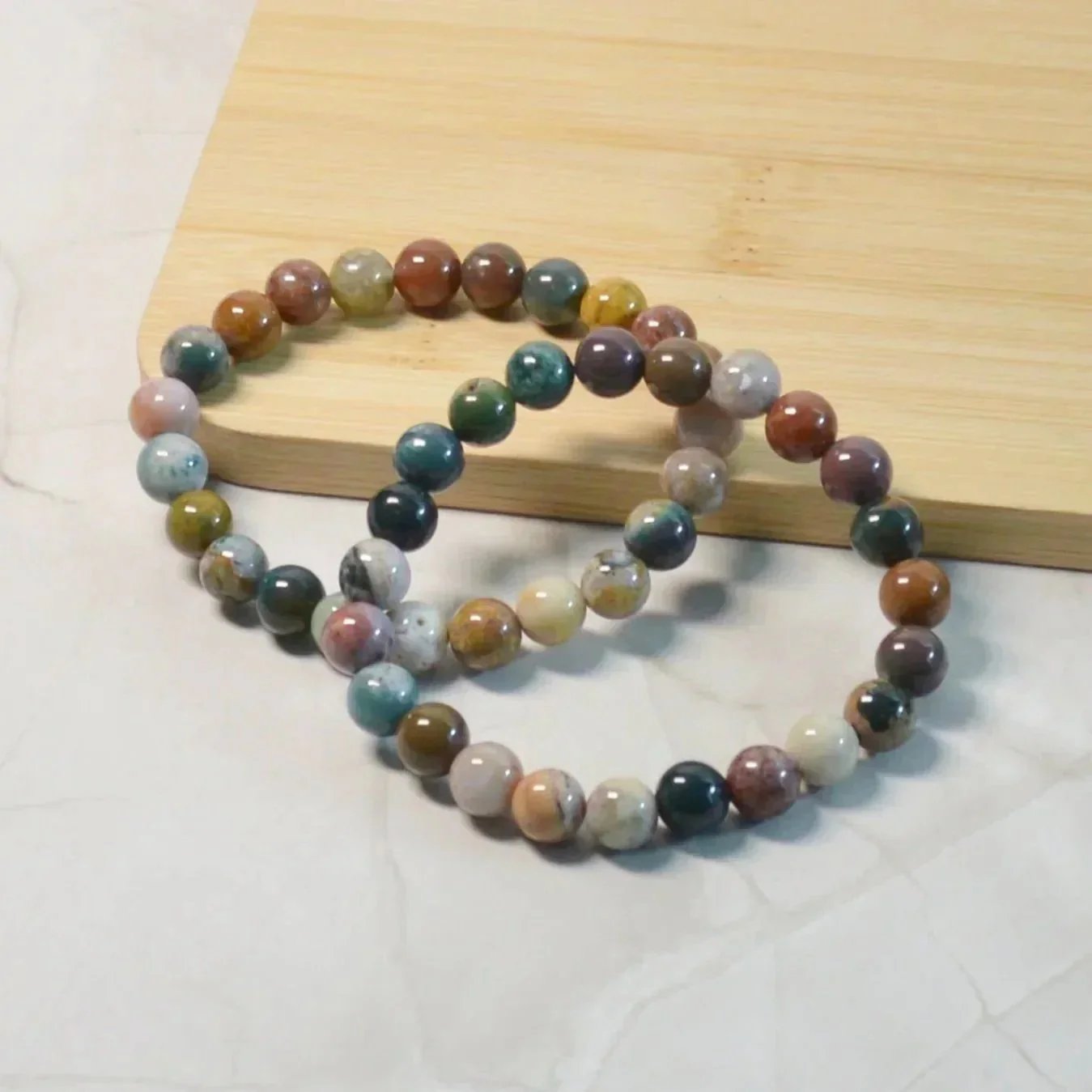 Ozean Jaspis Armband - 8mm