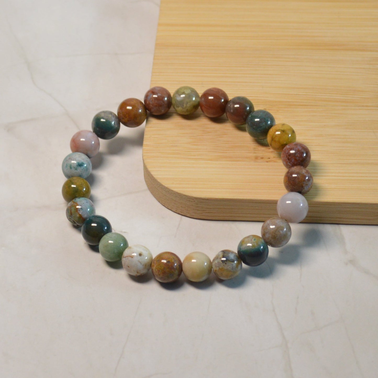 Ozean Jaspis Armband - 8mm