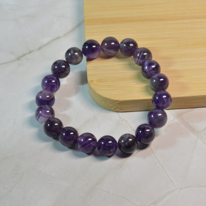 Amethyst Armband - 4mm, 6mm, 8mm, 10mm