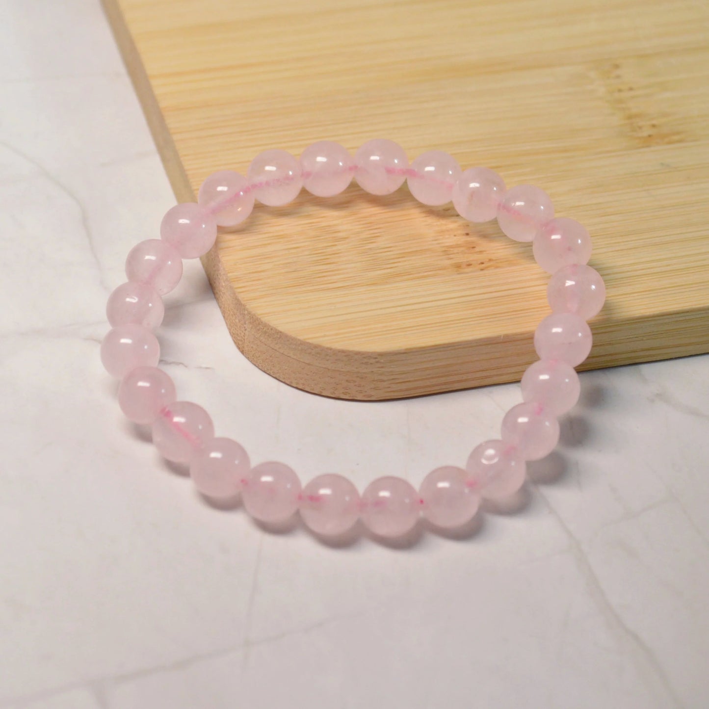 Rosenquarz Armband - 8mm