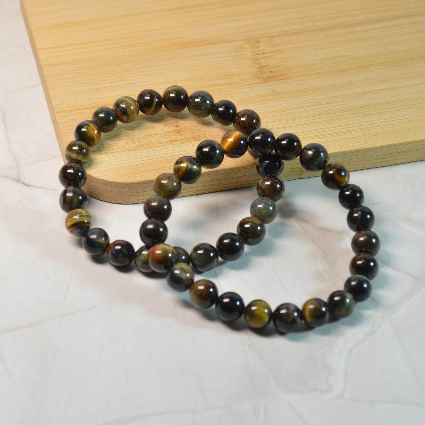 Falkenauge-Tigerauge Armband - 8mm