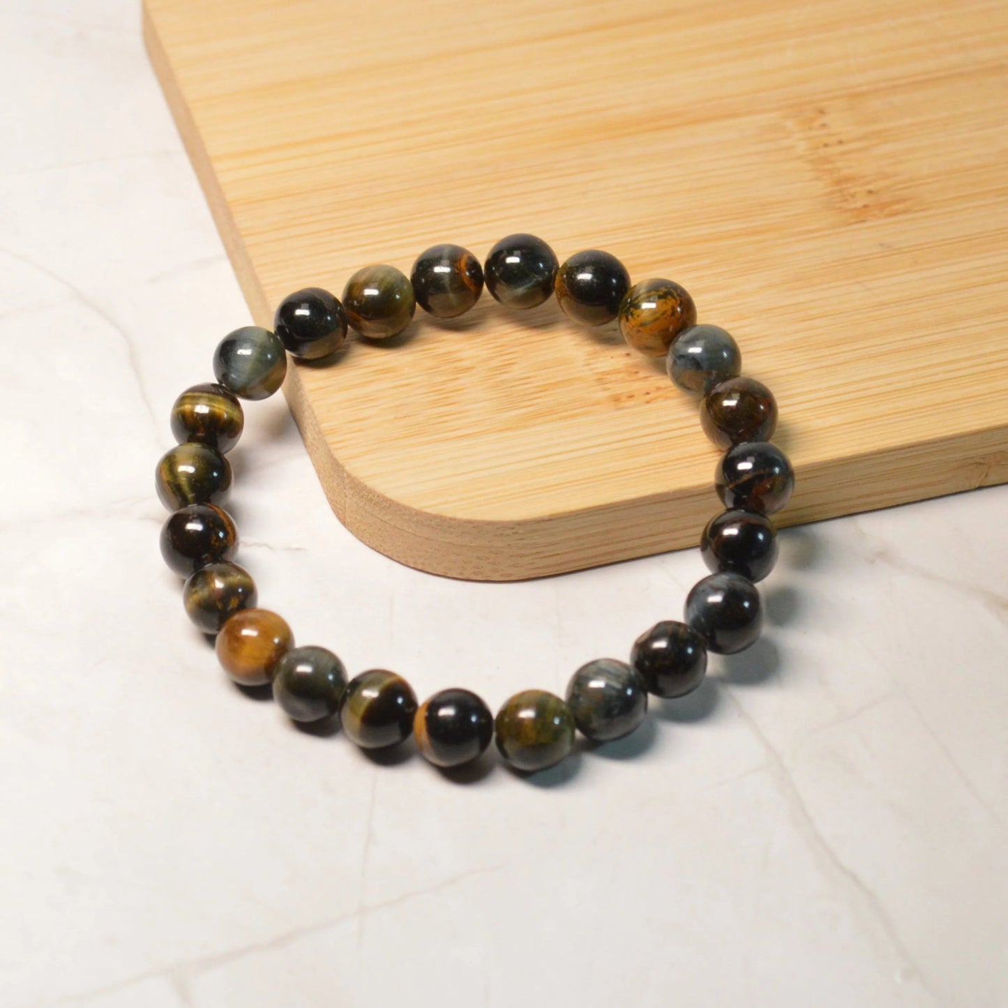 Falkenauge-Tigerauge Armband - 8mm