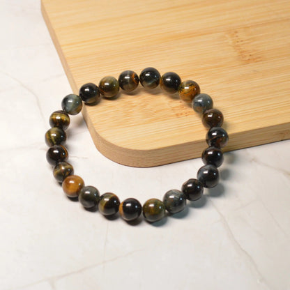 Falkenauge-Tigerauge Armband - 8mm