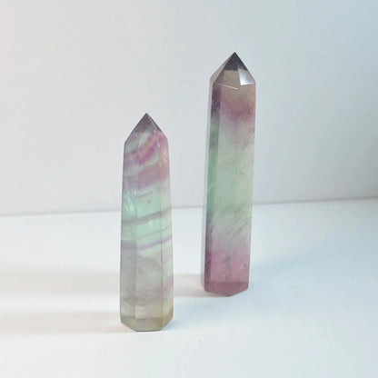 Regenbogenfluorit Turm