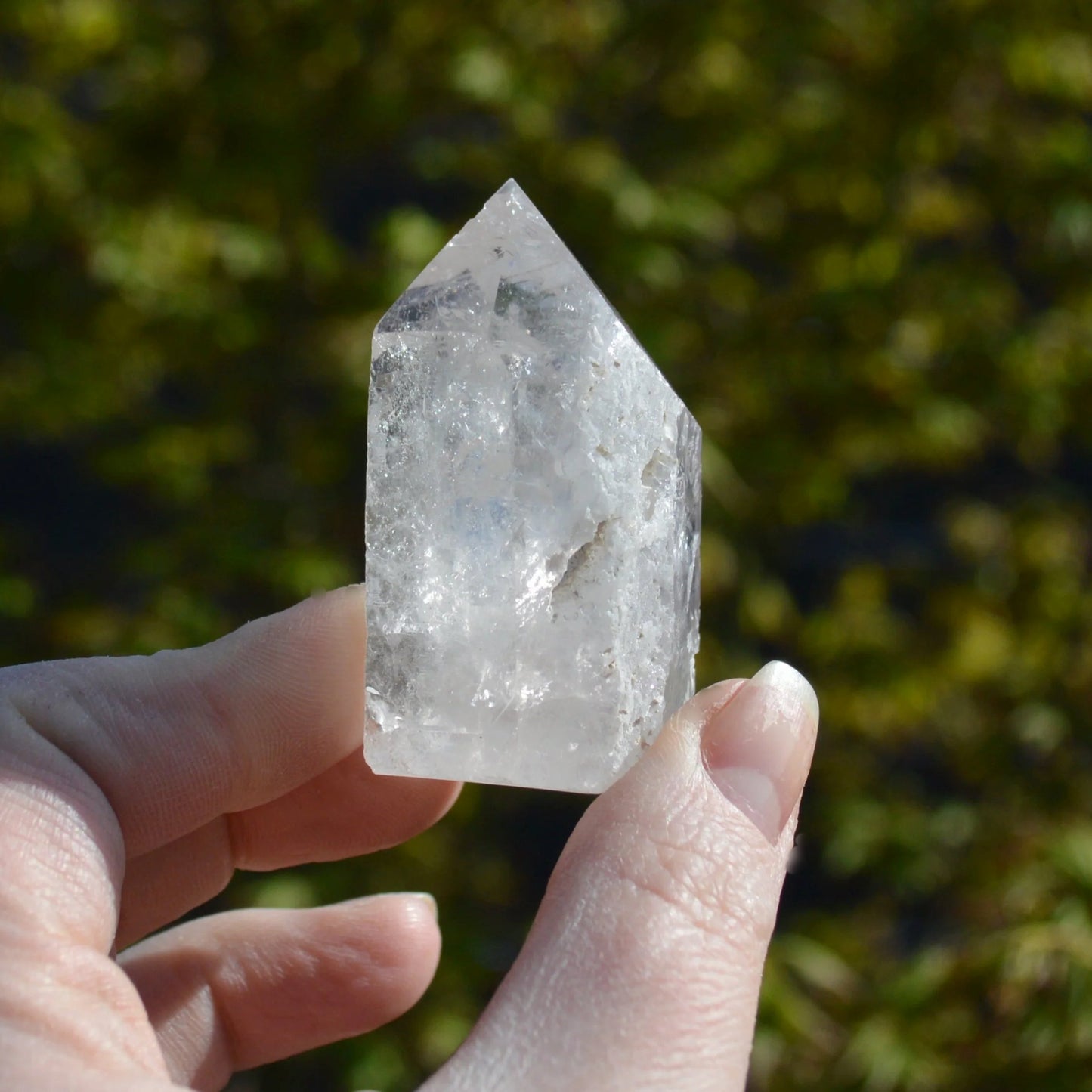 Natürliche Bergkristall Spitze, verschiedene Größen