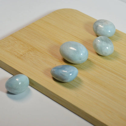 Aquamarin Trommelstein, verschiedene Varianten