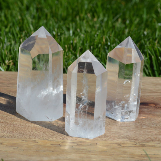 Bergkristall Turm, verschiedene Höhen