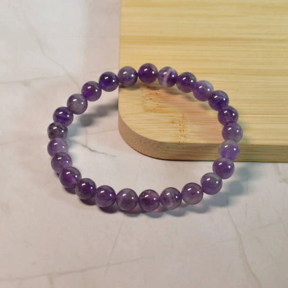 Amethyst Armband - 4mm, 6mm, 8mm, 10mm