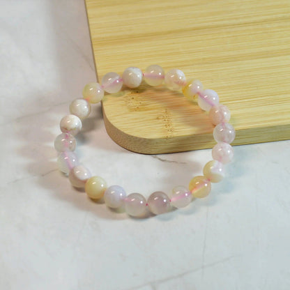 Kirschblüten Achat Armband - 8mm