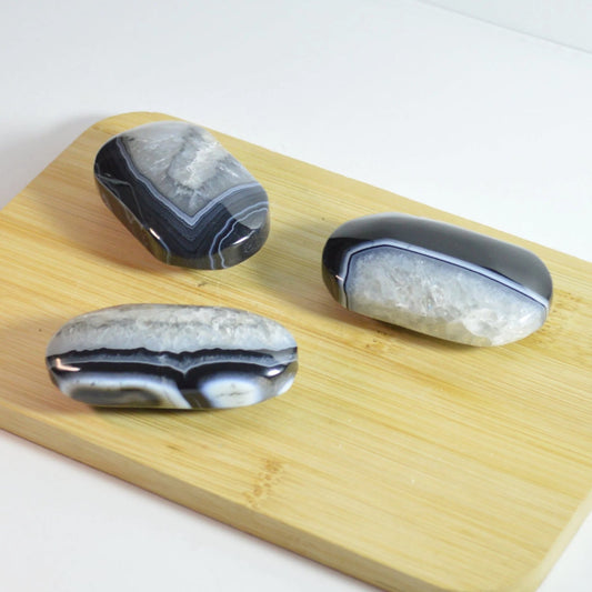 Druzy Schwarzer Achat Seifenstein