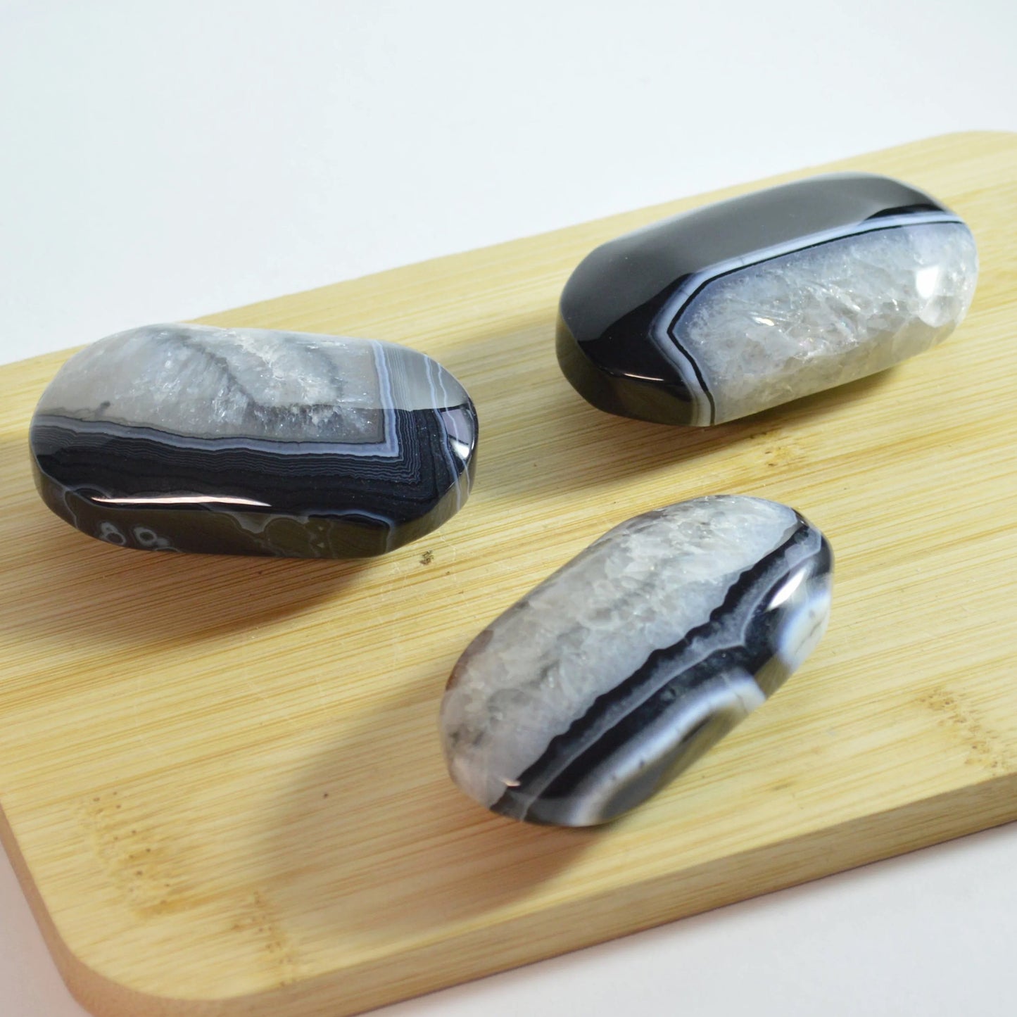 Druzy Schwarzer Achat Seifenstein