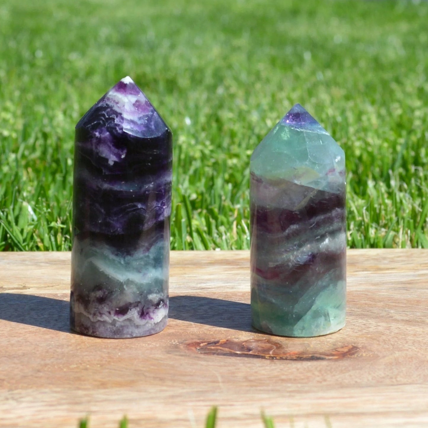 Roundy Regenbogenfluorit Turm