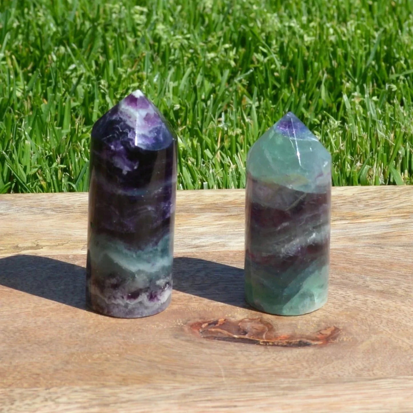 Roundy Regenbogenfluorit Turm