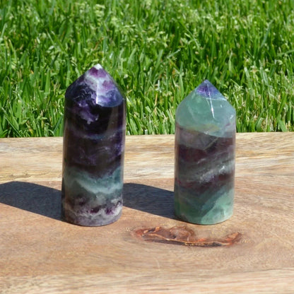 Roundy Regenbogenfluorit Turm