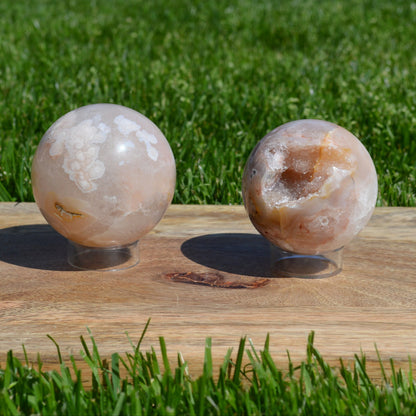 Kirschblütenachat Kugel, verschieden Größen