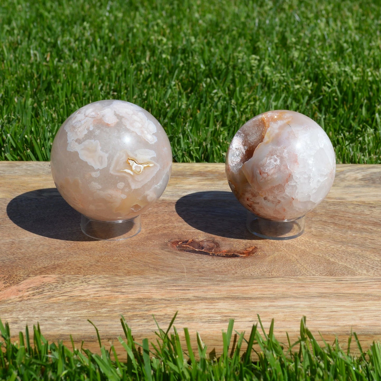Kirschblütenachat Kugel, verschieden Größen