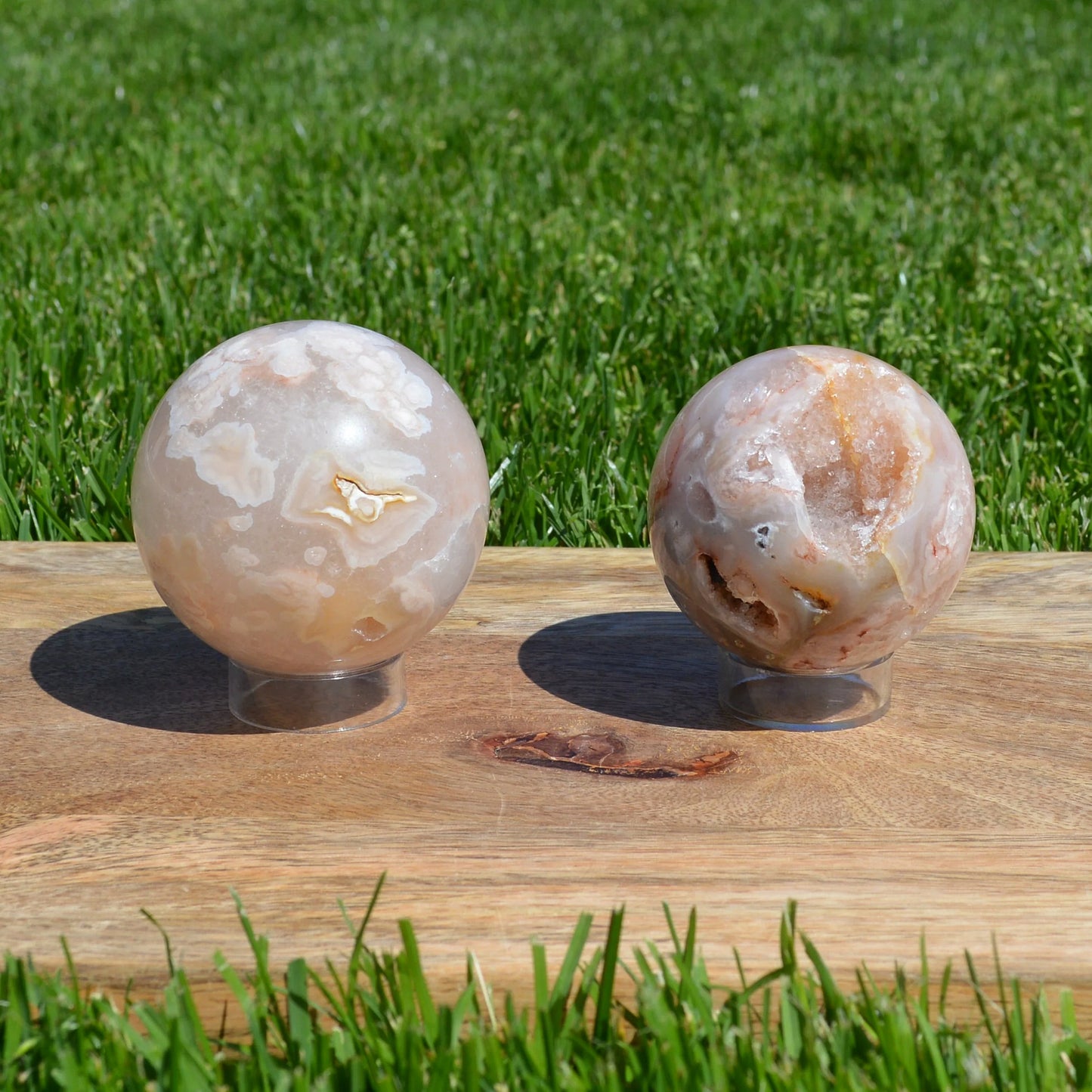 Kirschblütenachat Kugel, verschieden Größen