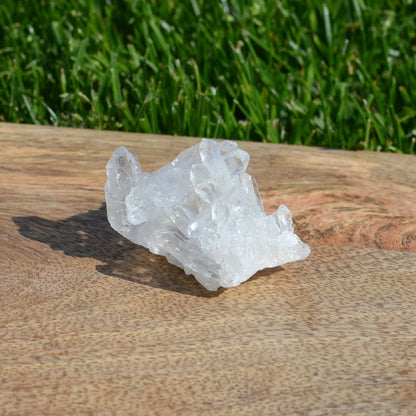 Bergkristall Stufe mit Regenbögen (Mini)