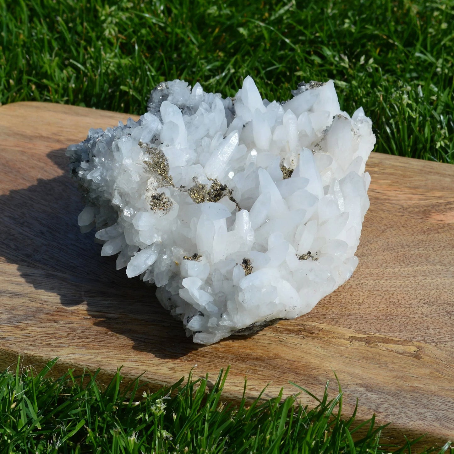 Bergkristall Stufe mit Pyrit 1,95Kg