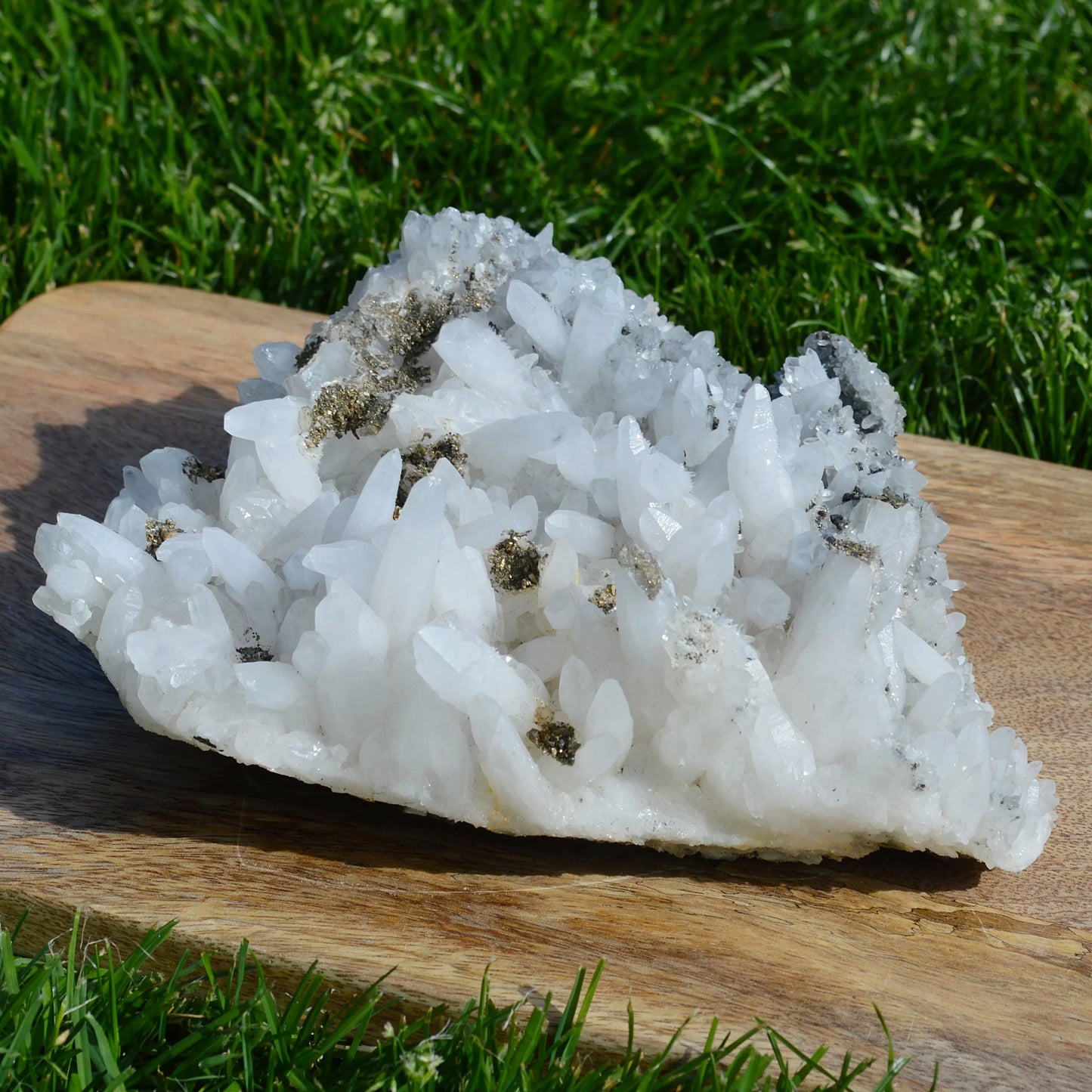 Bergkristall Stufe mit Pyrit 1,95Kg