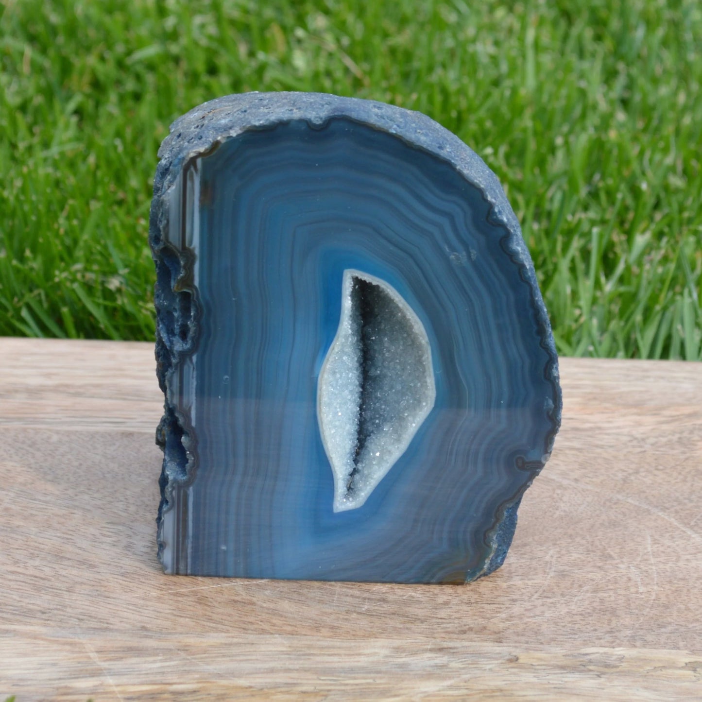 Blaue Achat Geode