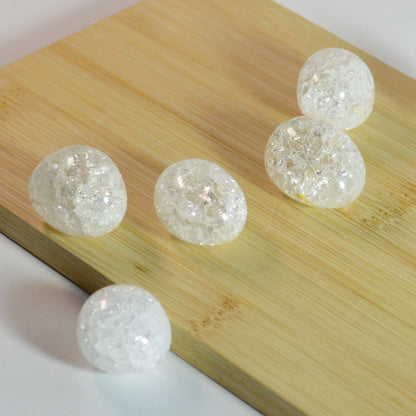 Cracked Bergkristall Trommelstein