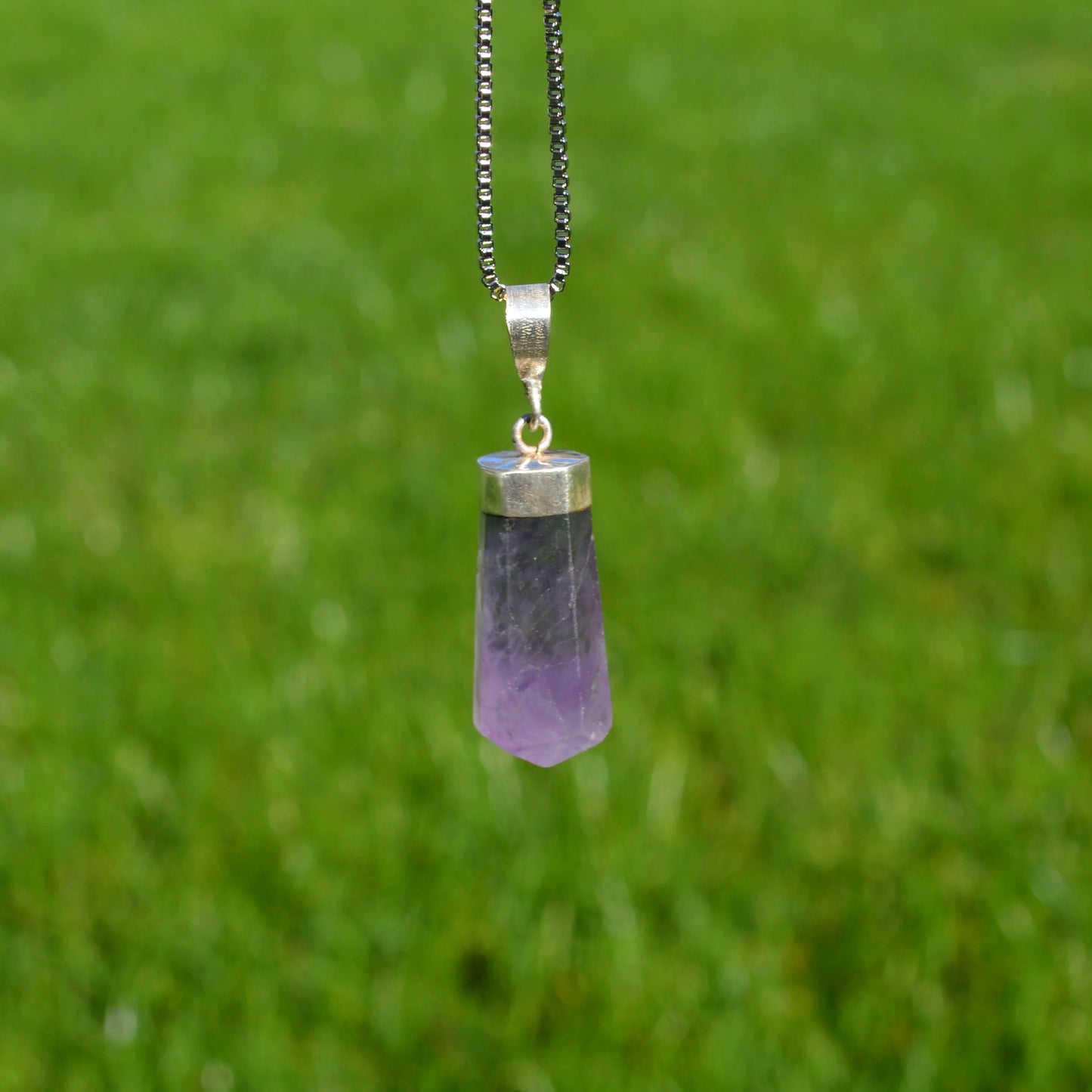 Lila Fluorit Anhänger
