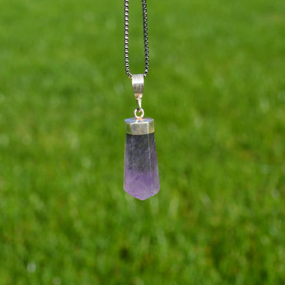 Lila Fluorit Anhänger