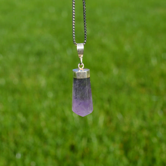 Lila Fluorit Anhänger