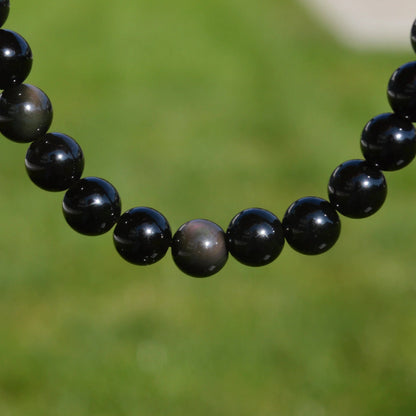 Regenbogen-Obsidian Armband - 4mm, 6mm, 8mm